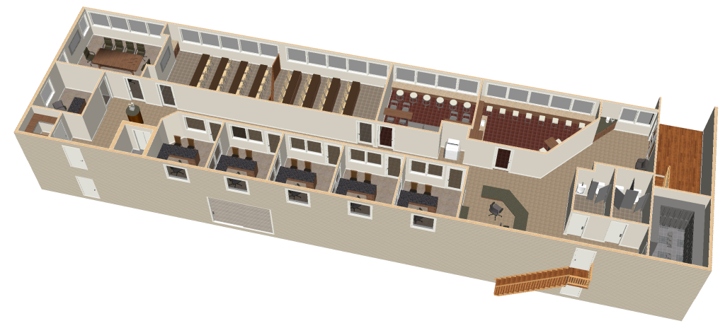 Commerical Construction 3D Render