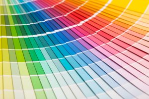 Color swatches book. Rainbow sample colors catalogue - 9 common mistakes when painting your space.