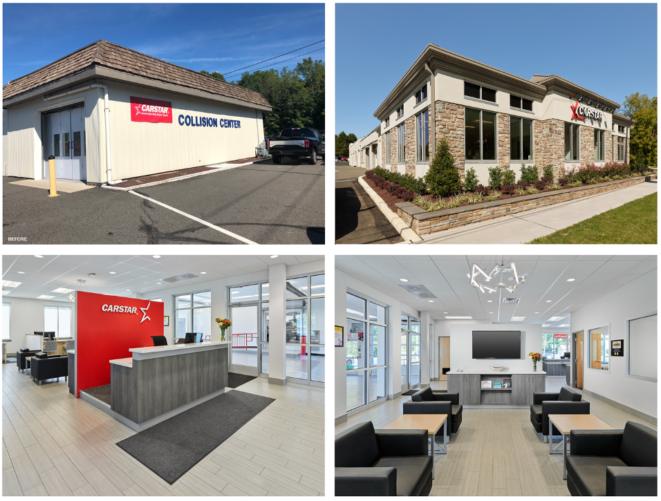 4 images from our 2020 renovation of CARSTAR