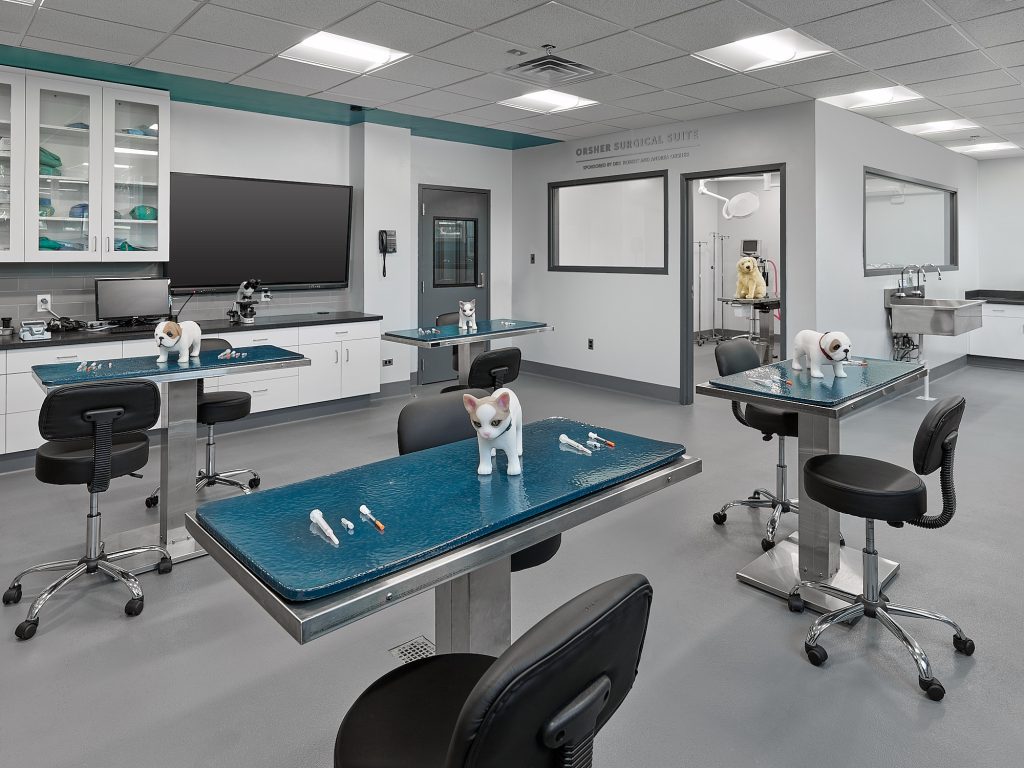 Manor College Veterinary Technology Facilities after specialty construction project