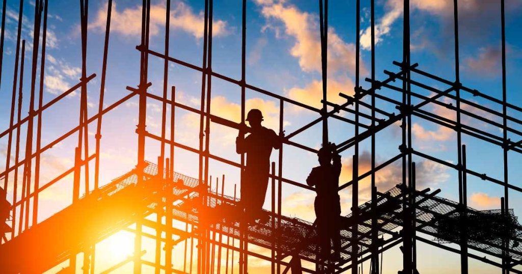Image of construction project being completed on schedule